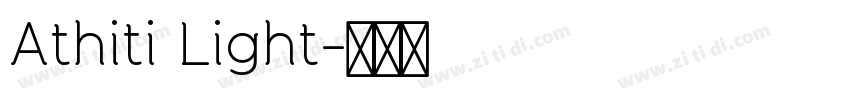 Athiti Light字体转换